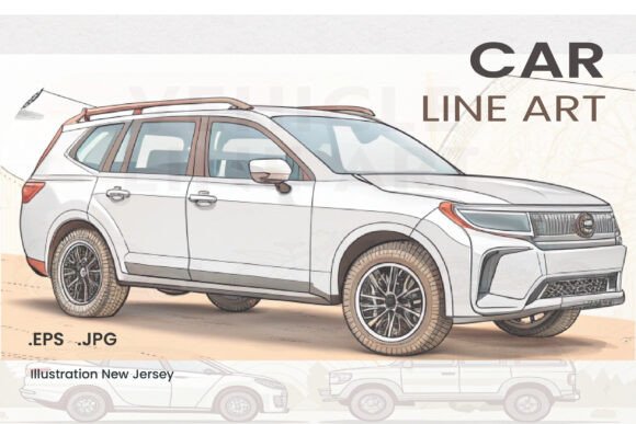 Download Car Line Art Vector Bundle - Line art Collection