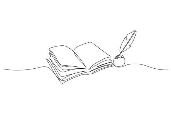 Download Continuous Line Design from Old Book - Old Collection